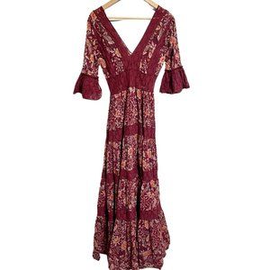 Free People FP One Frilly Boho Gown Size 4